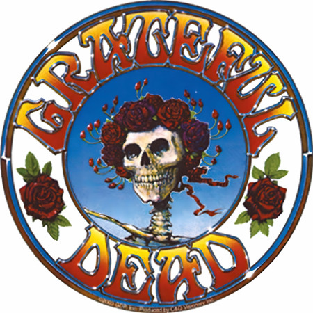 Grateful Dead Skull and Roses Sticker