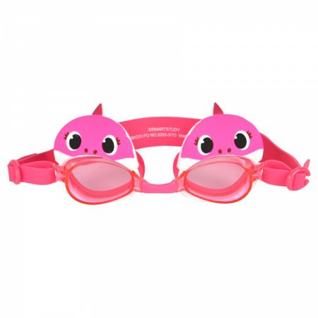 Baby Shark Pink Shark Character Face Swim Goggles
