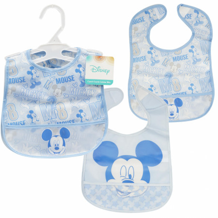 Disney Mickey Mouse Crumb Catcher Bib 2-Pack