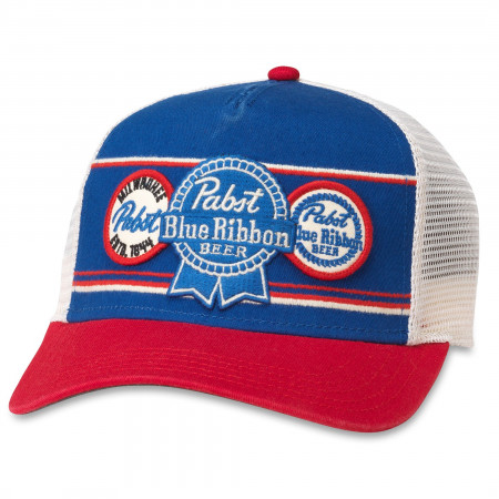 Pabst Blue Ribbon Beer Vintage Mesh Trucker Hat