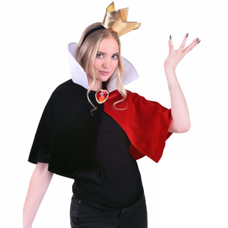 Alice In Wonderland Queen of Hearts 2 Piece Costume Kit