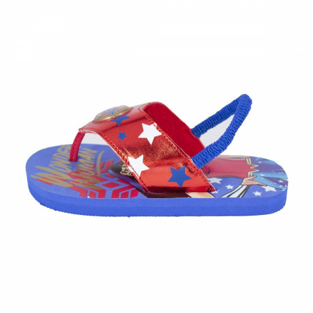 Wonder Woman Lighted Kids Flip Flops