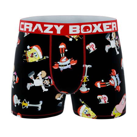 Crazy Boxers SpongeBob SquarePants Santa Hats Boxer Briefs