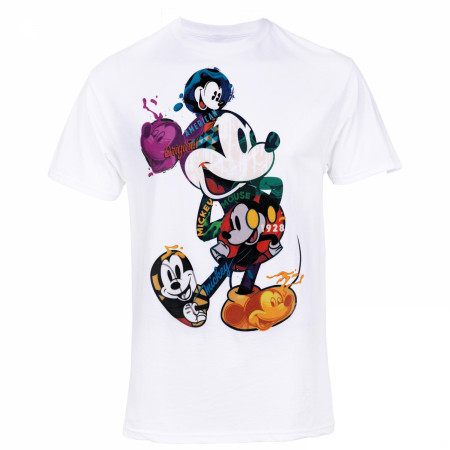 Disney Micky Mouse Iconic Character Collage T-Shirt