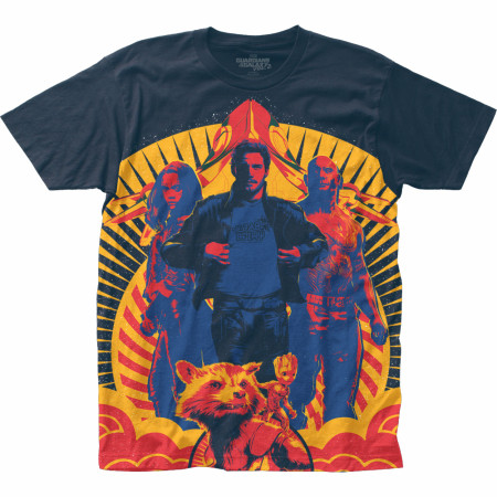 Guardians Of The Galaxy Men's Blue Team T-Shirt