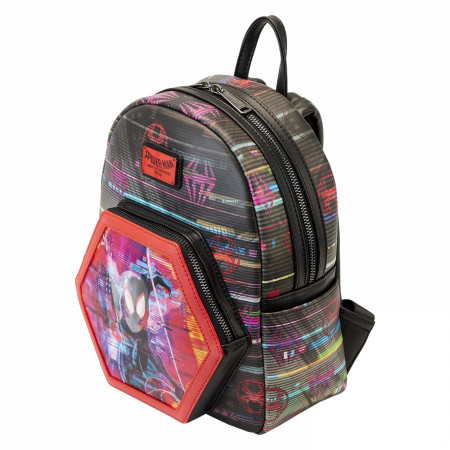 Miles Morales Into The Spider-Verse Lenticular Mini Backpack By Loungefly