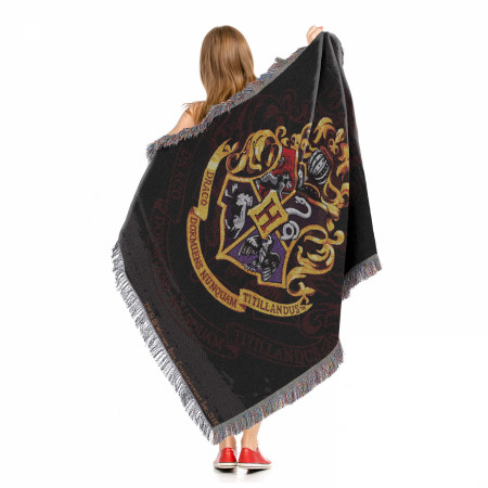 Harry Potter Hogwarts Décor Woven Tapestry Throw Blanket 48" x 60"