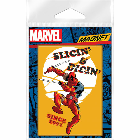 Marvel Comics Deadpool Slicin' & Dicin' Since 1991 Magnet