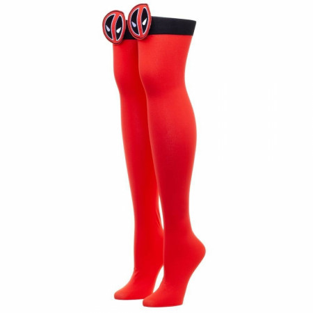 Deadpool Face Symbols Women's Over the Knee Socks