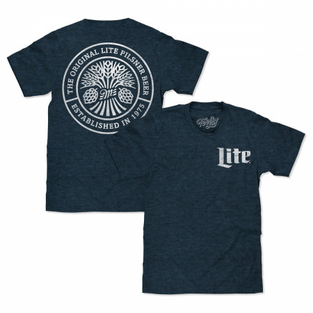 Miller Lite The Original Lite Pilsner Front and Back Print T-Shirt