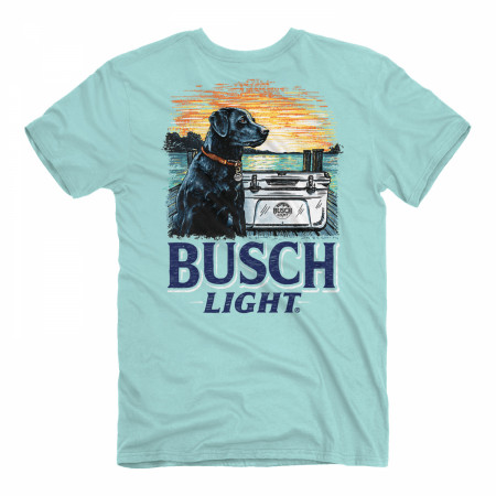 Busch Light Man's Best Friend Front and Back Print T-Shirt