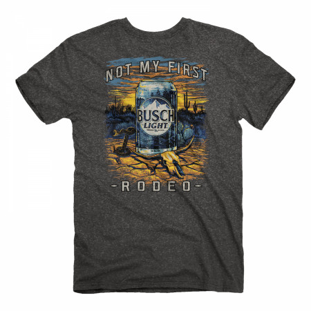 Busch Light Not My First Rodeo Desert Front and Back Print T-Shirt