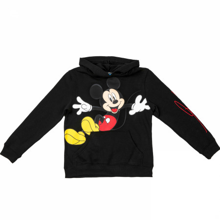 Mickey Mouse Signature Sleeve Youth Pull Over Hoodie