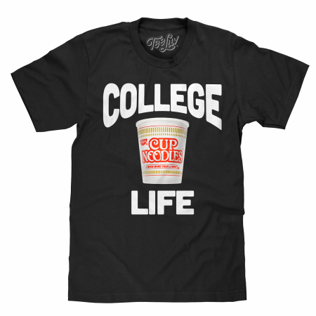 Cup Noodles College Life Black T-Shirt