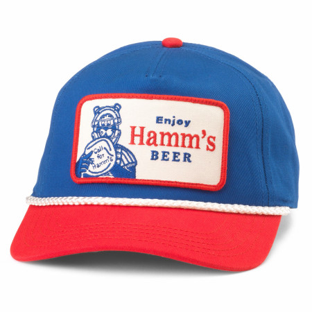 Hamm's Beer Football Helmet Snapback Rope Hat