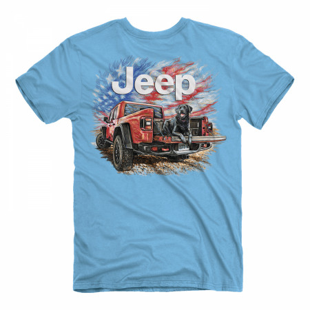 Jeep American Lab Front and Back Print T-Shirt
