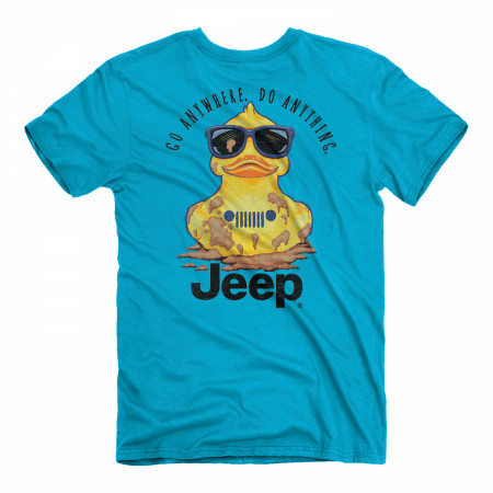 Jeep Duck Go Anywhere Do Anything Front and Back Print T-Shirt