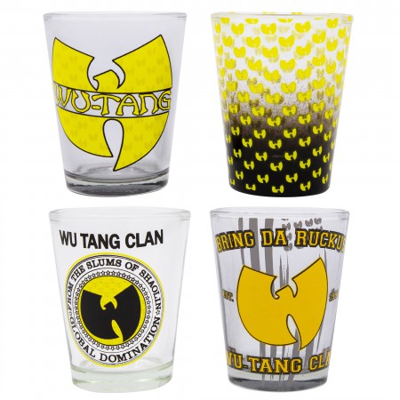 tapperhed at tilbagetrække muskel Wu-Tang Clan Shot Glass 4-Pack