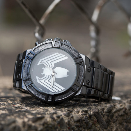 Venom Backlight Symbol Watch with Metal Band