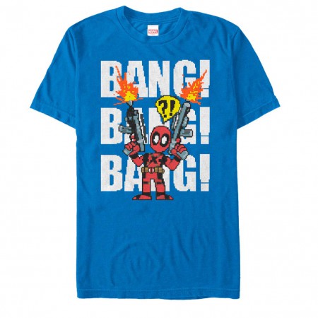 Deadpool Taco Pile Blue Mens T-Shirt