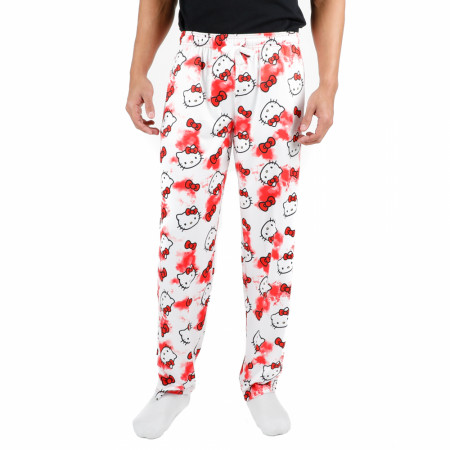 Hello Kitty Strawberry Tie-Dye All Over Print Sleep Pants