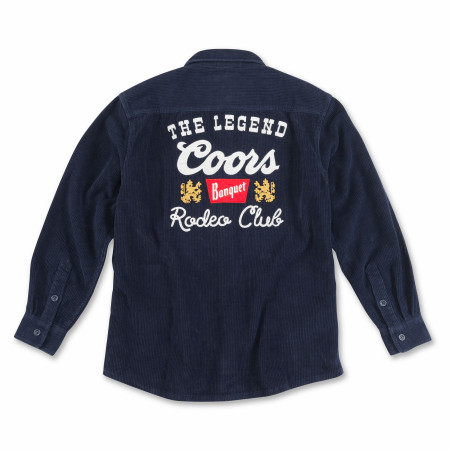 Coors Banquet The Original Rodeo Club Corduroy Button Down Shirt