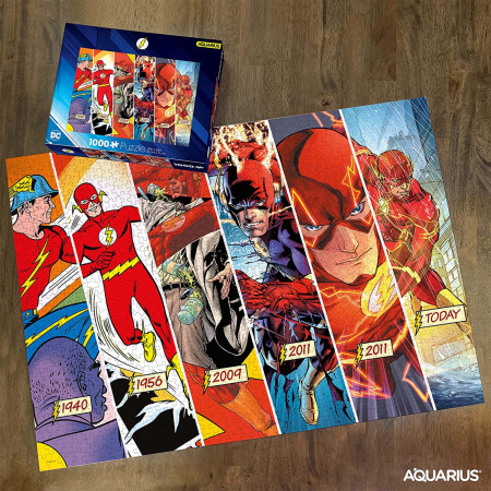 DC Comics The Flash Over the Ages Timeline 20" x 28" 1000 Piece Puzzle