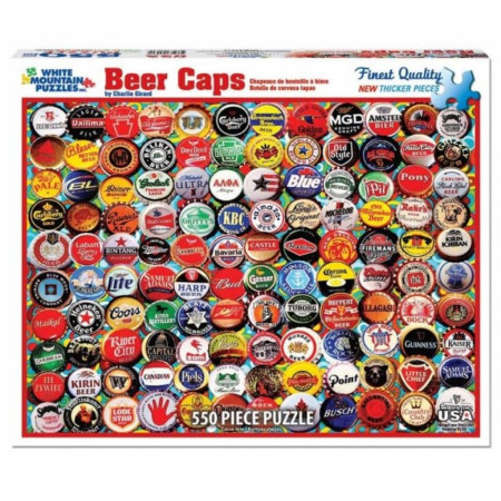 Beer Caps by Charlie Girard 550pc Puzzle