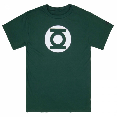 Green Lantern Men's Dark Green Logo T-Shirt