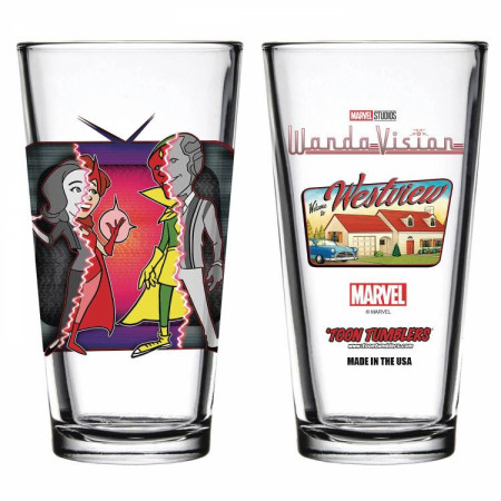 Marvel Studios WandaVision Series Characters Pint Glass
