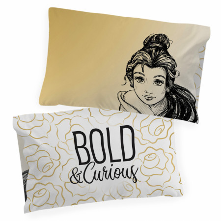 Disney Princess Belle Sketch Single Reversible Pillowcase