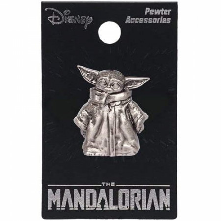 Star Wars The Mandalorian The Child Grogu Standing Pewter Lapel Pin