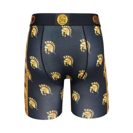 Trojan Magnum Packaging Strip and Logo Boxer Briefs with Pocket