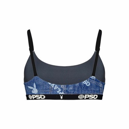 Playboy Denim Mesh Up PSD Sports Bra