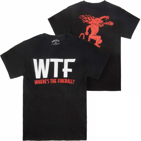 Fireball Men's Black Where's The Fireball T-Shirt