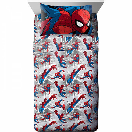 The Amazing Spider-Man 3-Piece Twin Sheet Set Bedding