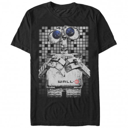 Disney Pixar Wall E Wall Eyes Black T-Shirt