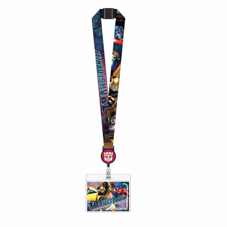 Transformers Characters Repeating ID Card Holder Lanyard