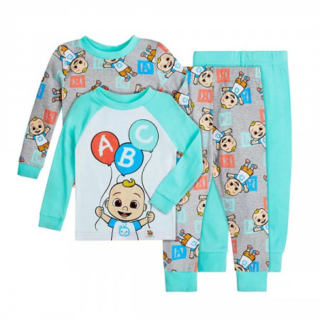 Cocomelon 4-Piece Toddler Pajama Set