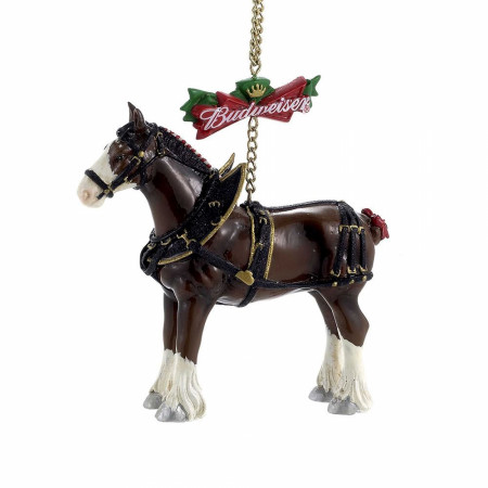 Budweiser Beer Clydesdale Holiday Ornament.