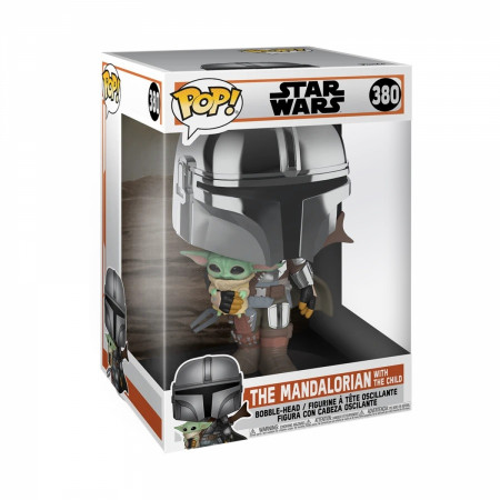 Star Wars The Mandalorian with The Child 10" Chrome Funko Pop!