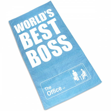 The Office Michael Scott Worlds Best Boss Oversized Beach Towel