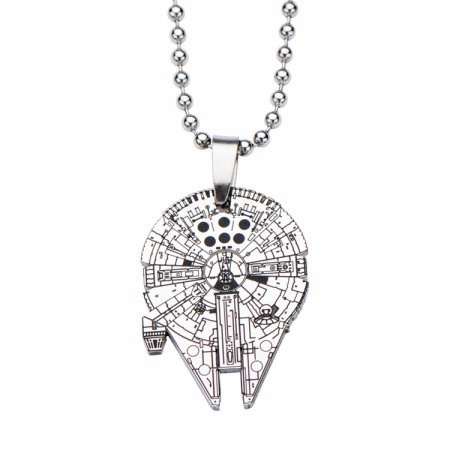 Star Wars Millennium Falcon Stainless Steel Pendant Necklace