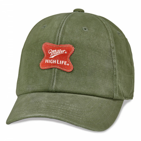 Miller High Life Patch Adjustable Army Green Dad Hat