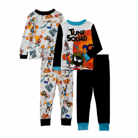 Looney Tunes Space Jam Tune Squad Youth 4-Piece Long Sleeve Pajama Set