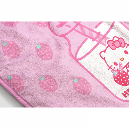 Hello Kitty Strawberry Milk Silk Touch 46x60 Throw Blanket
