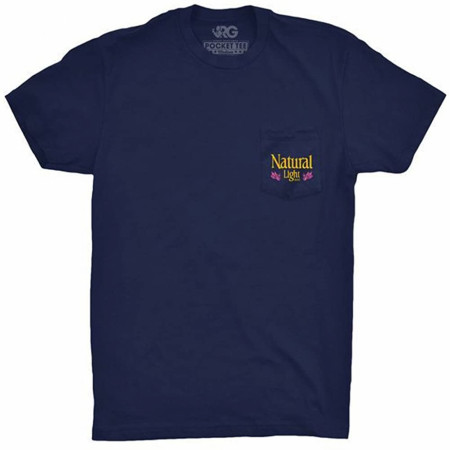 Natty Light Warhol Rowdy Gentleman Navy Blue Tee Shirt