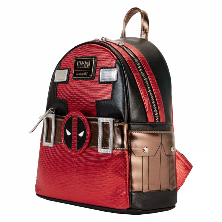 Deadpool Metallic Collection Cosplay Mini Backpack By Loungefly