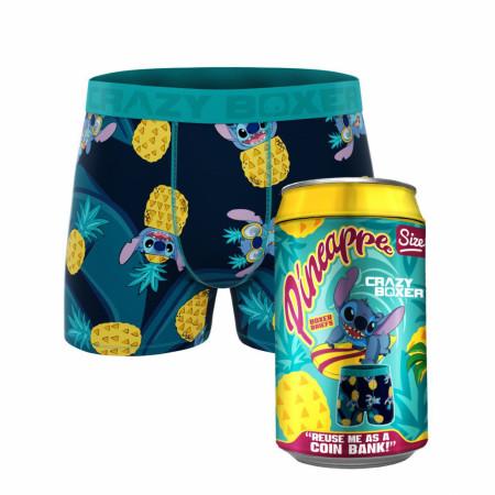 Crazy Boxer Lilo & Stitch Pineapple Juice Boxer Briefs in Soda Can