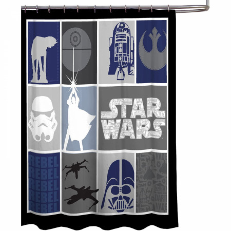 Star Wars Classic Collage Shower Curtain